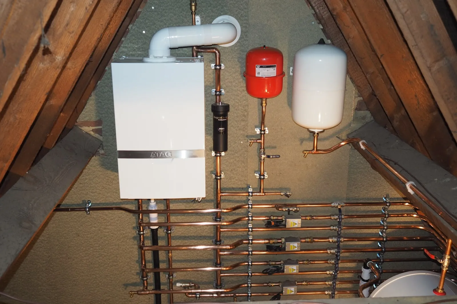 Boiler installation and pipework
