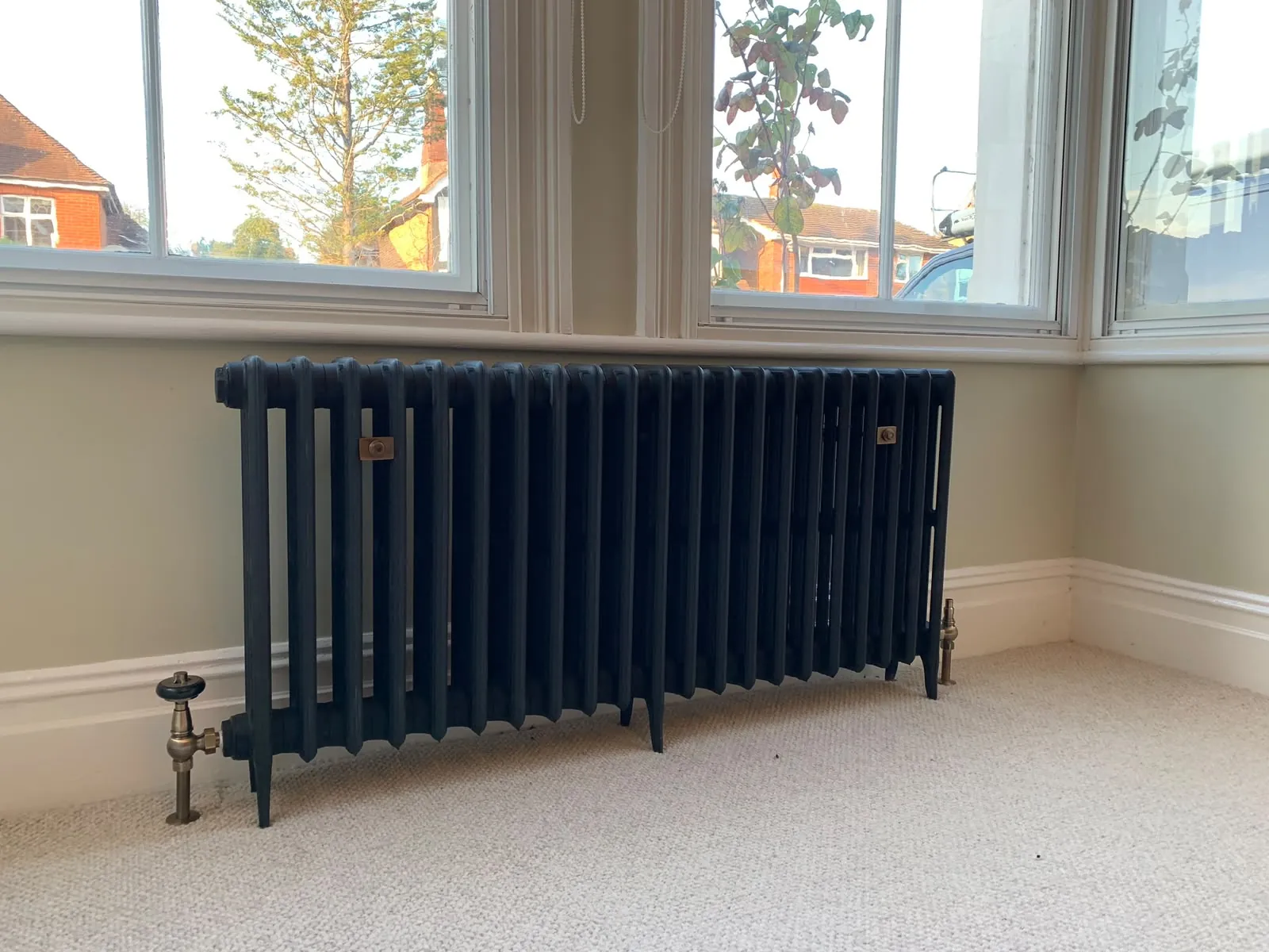 Installed radiator
