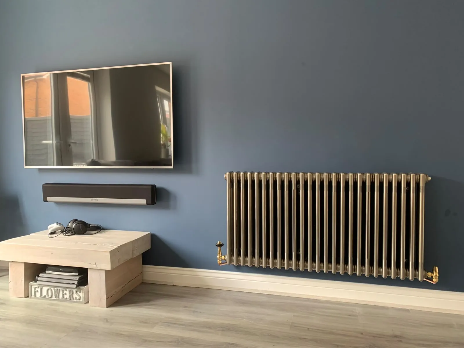 Installed radiator