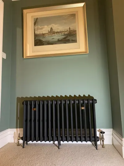Installed radiator