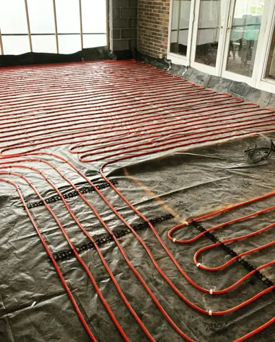 Heating installation work